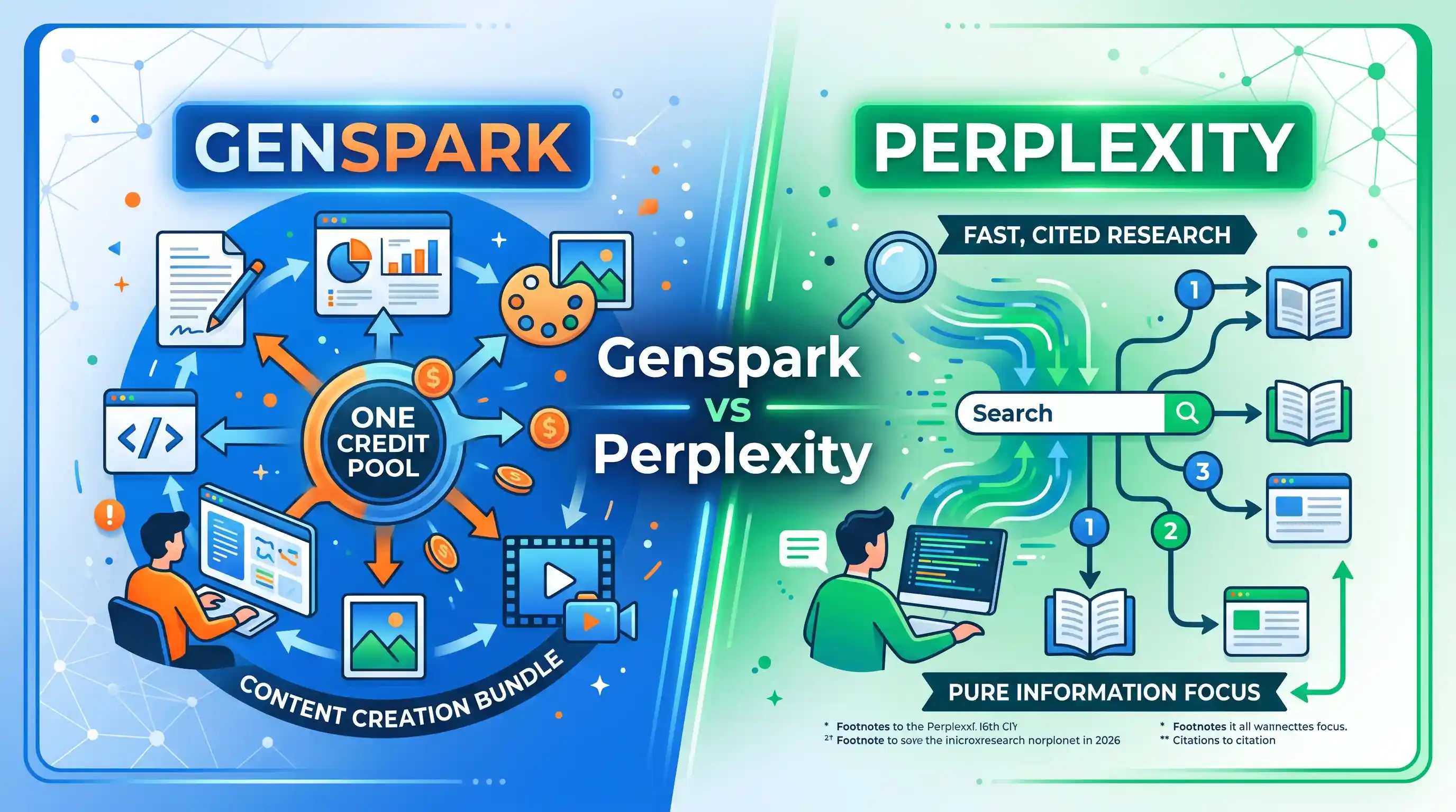 Genspark vs. Perplexity 2026: ما هي أداة بحث الذكاء الاصطناعي التي يجب عليك استخدامها؟